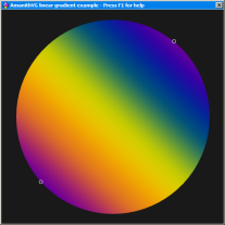 Linear gradient example